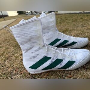 ADIDAS BOX HOG 4 BOXING SHOES white Green  Men’s & Women’s